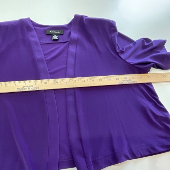 R&M Richards women’s dress with purple light jacket size 16 - Picture 5 of 9